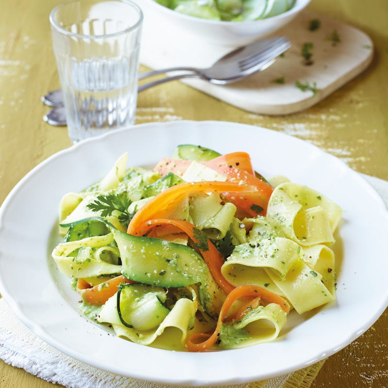 Foto Gemüsepappardelle mit Petersilienpesto von WW