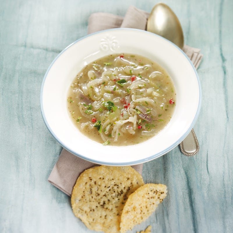 Foto Zwiebelsuppe mit Parmesanchips von WW