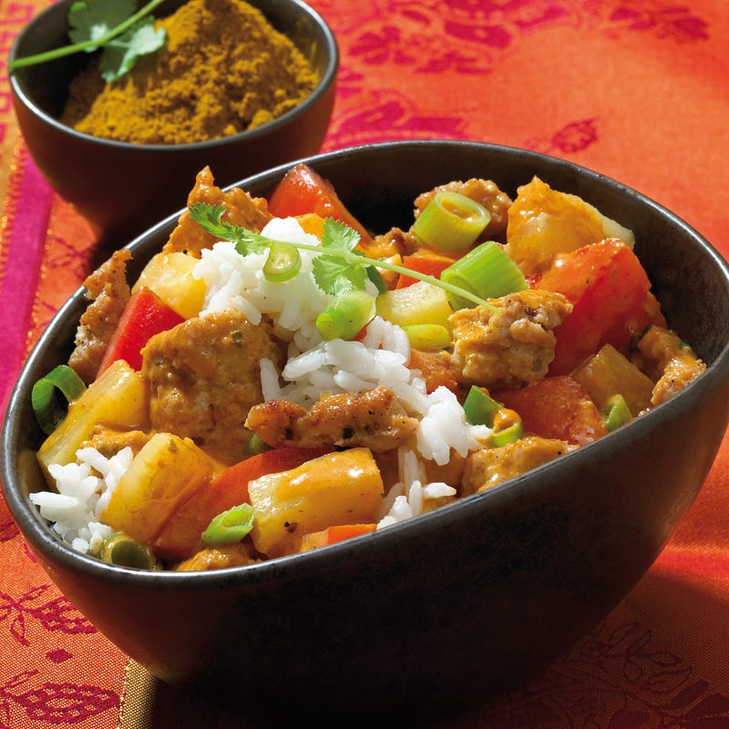 Foto Indische Hackfleisch-Curry-Pfanne von WW