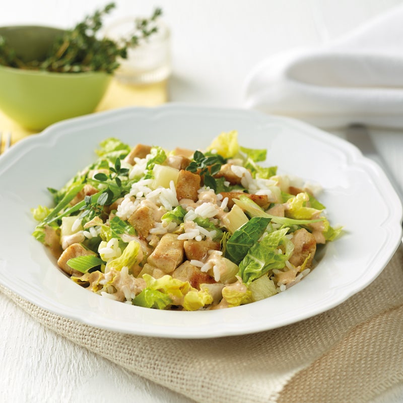 Fruchtiger Hähnchen-Reis-Salat Rezept | WW Deutschland Fruchtiger Hähnchen-Reis-Salat Rezept | WW Deutschland