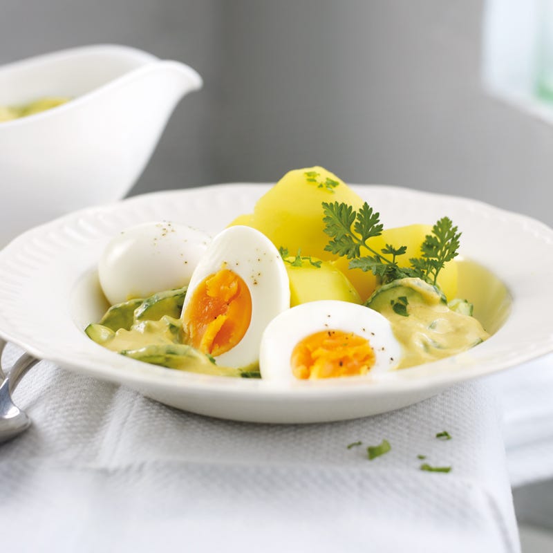 Foto Eier in Gurken-Senf-Sauce von WW