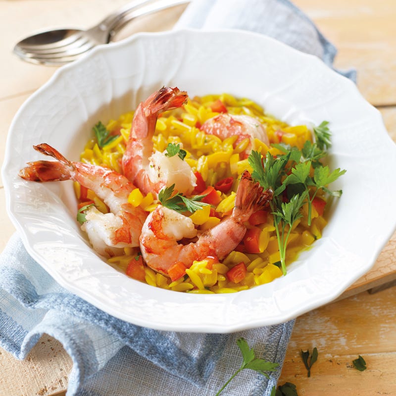 Foto Feurige Reisnudeln mit Garnelen von WW