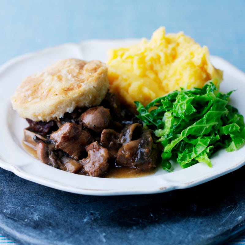 Foto Gulasch-Pie mit Kürbismus von WW