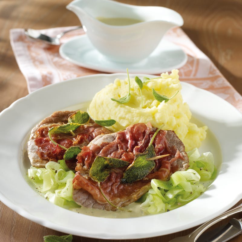 Foto Saltimbocca mit Knoblauchpüree von WW