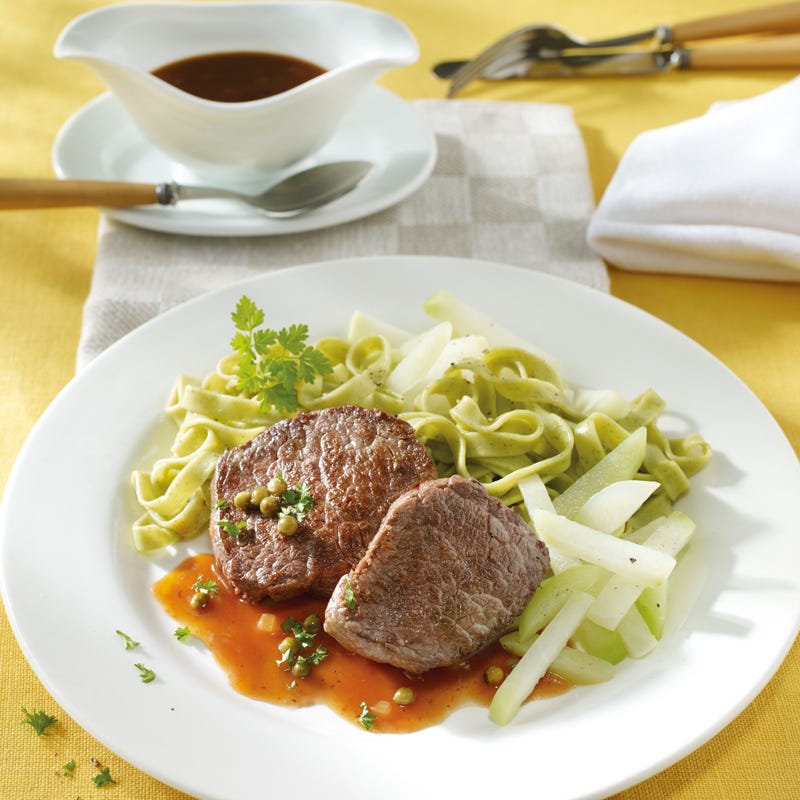 Foto Rindermedaillons mit Tagliatelle von WW