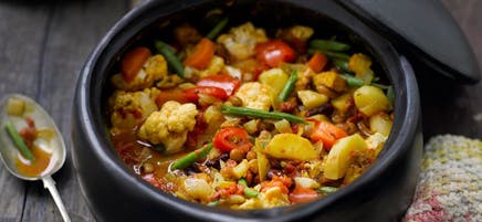 Spicy tofu & vegetable casserole