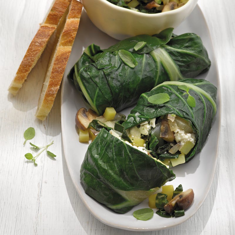 Foto Mangoldpäckchen mit Schafskäse von WW