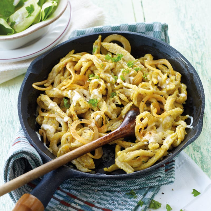 Käsespätzle nach Allgäuer Art