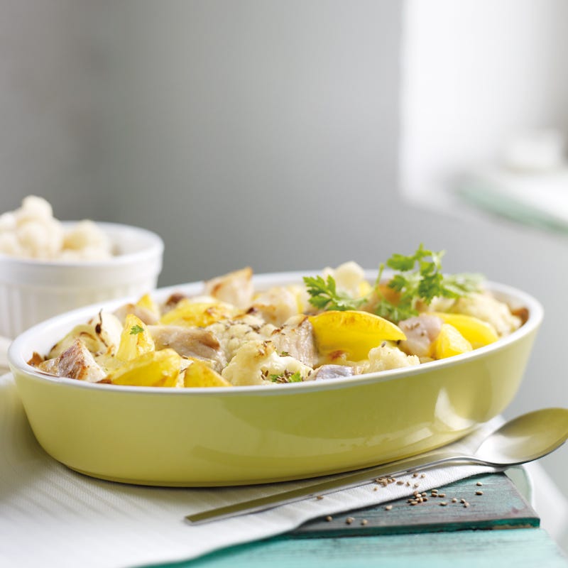 Foto Blumenkohl-Kartoffel-Auflauf mit Rotbarsch von WW