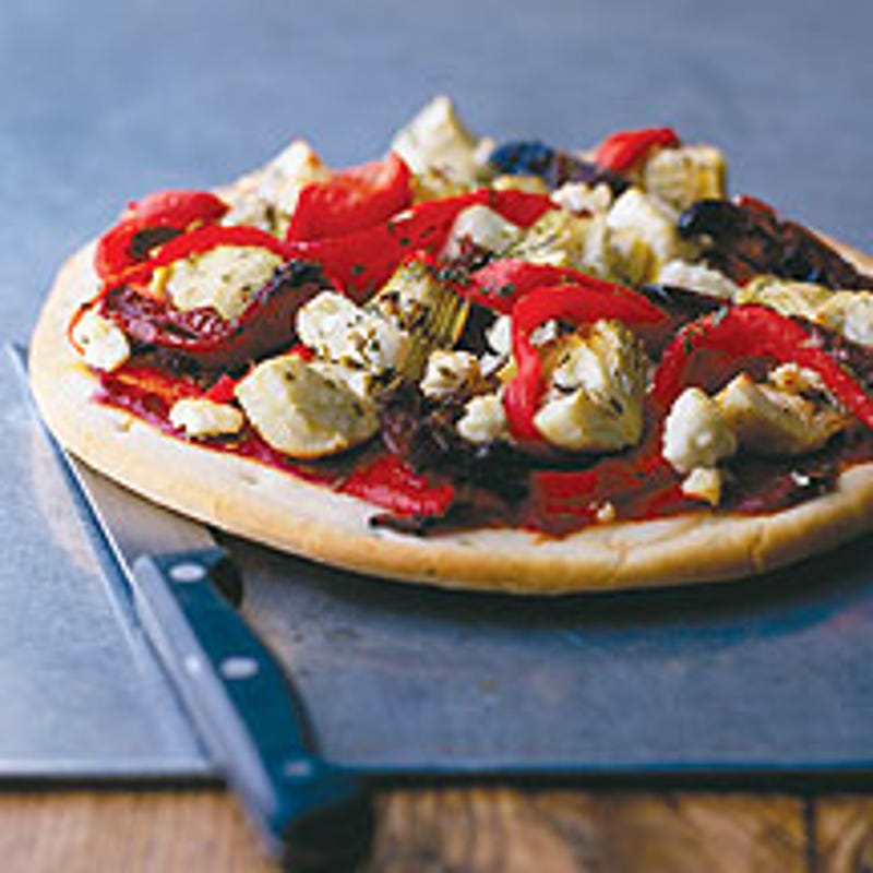 Foto Pizza mit Artischocken und Feta von WW