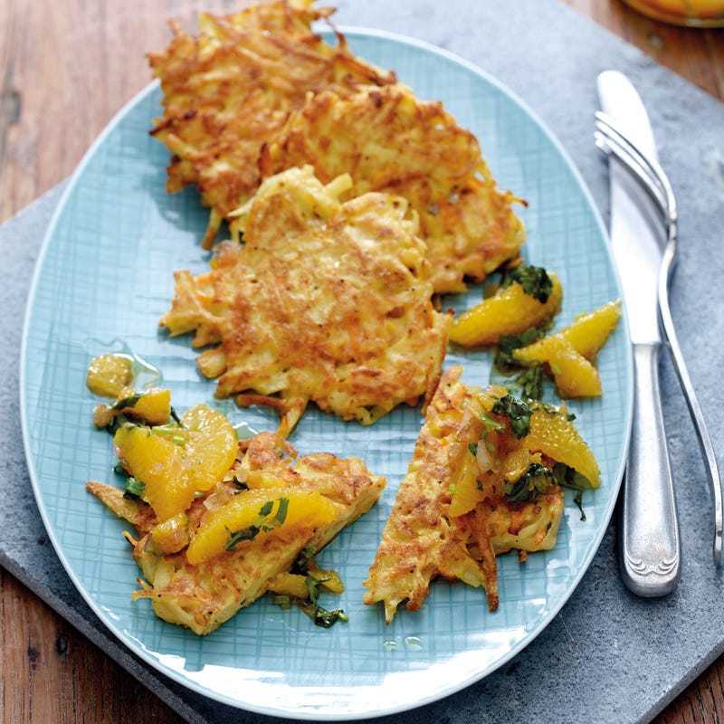 Foto Karotten-Ingwer-Puffer mit Orangenchutney von WW