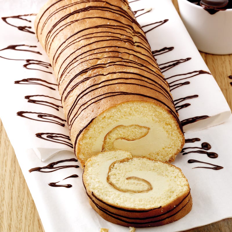 Foto Feine Biskuitrolle mit Zitronenfüllung von WW