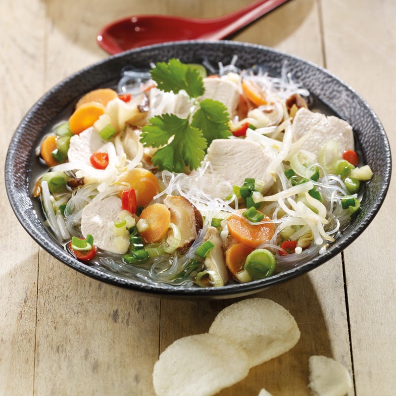 Foto Bihunsuppe mit Krabbenchips von WW