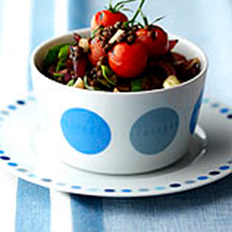 Photo of Puy lentil Salad with grilled tomatoes and courgettes by WW