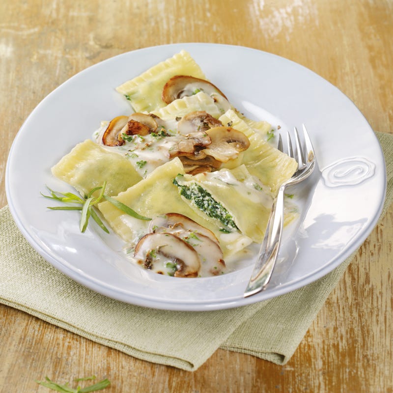 Foto Spinatravioli in Champignonsauce von WW