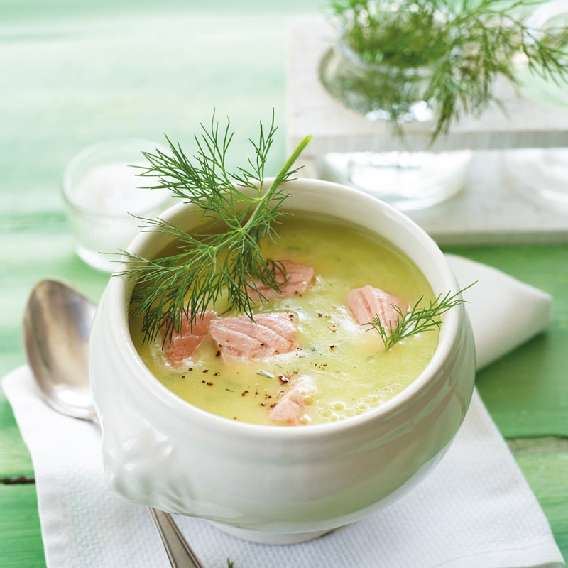 Kartoffel-Lachs-Suppe mit Dill Rezept | WW Deutschland Kartoffel-Lachs-Suppe mit Dill Rezept | WW Deutschland