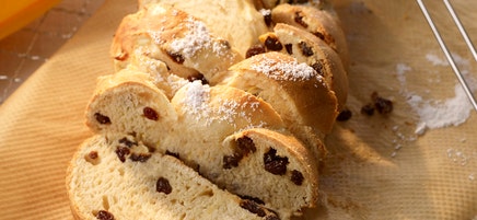 Osterhefezopf mit Rosinen