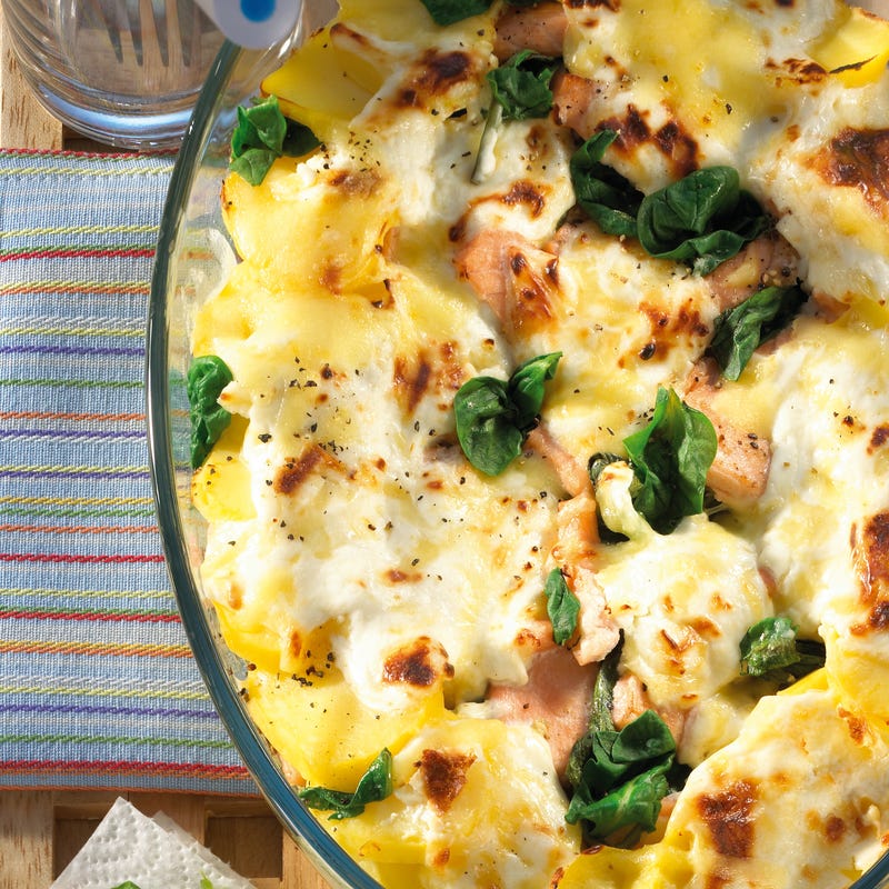Foto Spinat-Lachs-Kartoffelauflauf von WW