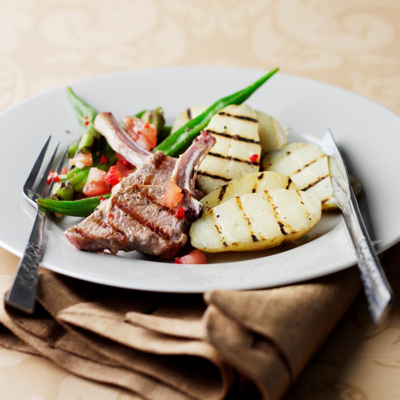 Foto Barbecue-Lamm mit Ofenkartoffeln von WW