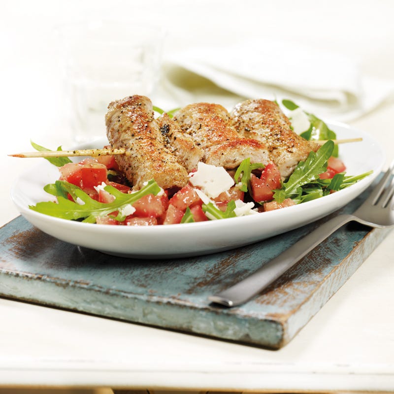 Foto Gyrosspieße mit Rucolasalat von WW