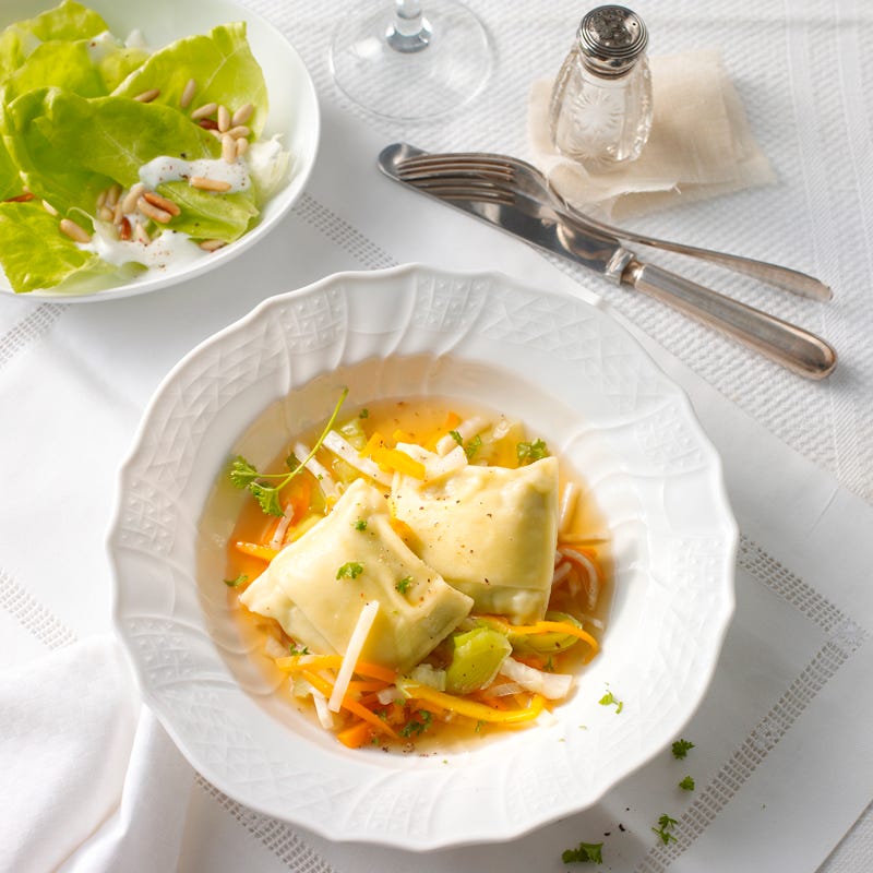 Foto Maultaschen mit Salat von WW