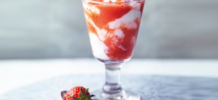Strawberry posset