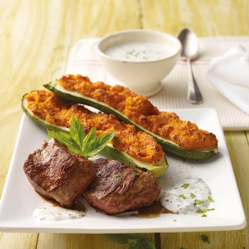 Foto Lammsteaks mit Zucchini von WW