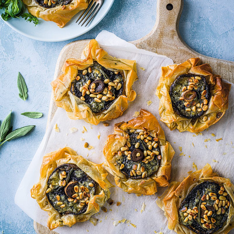 Photo of Mushroom & Stilton free-form tarts by WW