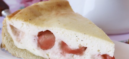 Käsekuchen mit Erdbeeren