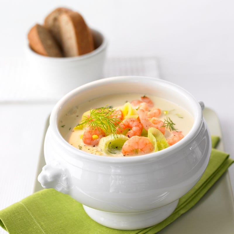 Foto Lauchcremesuppe mit Krabben von WW