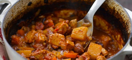 Pork & vegetable casserole