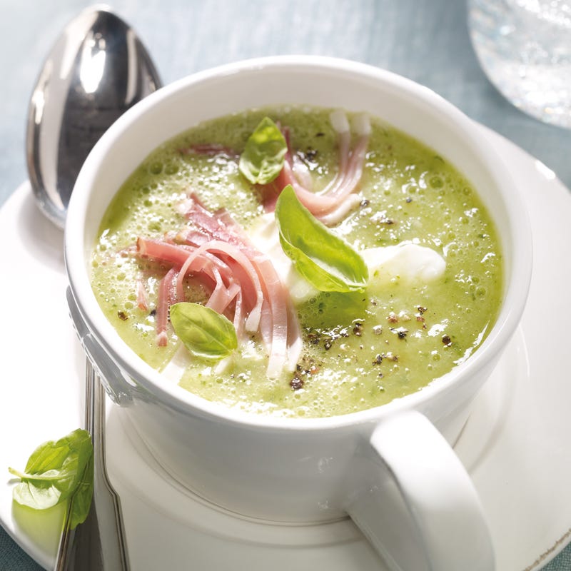 Foto Cremige Zucchinisuppe mit Schinken von WW