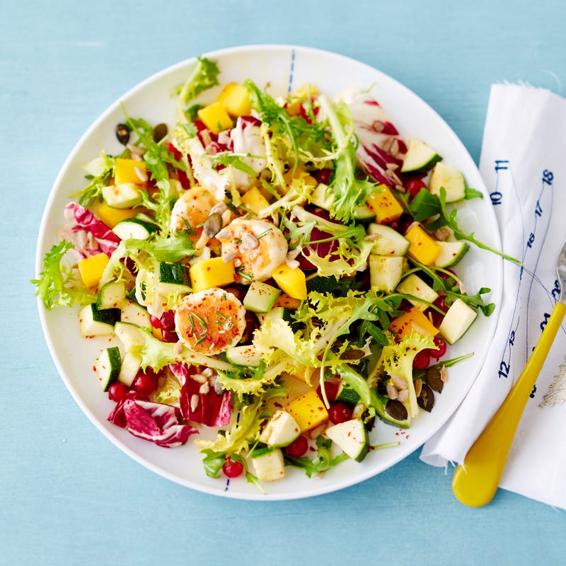 Foto Bunter Salat mit karamellisiertem Ziegenkäse von WW
