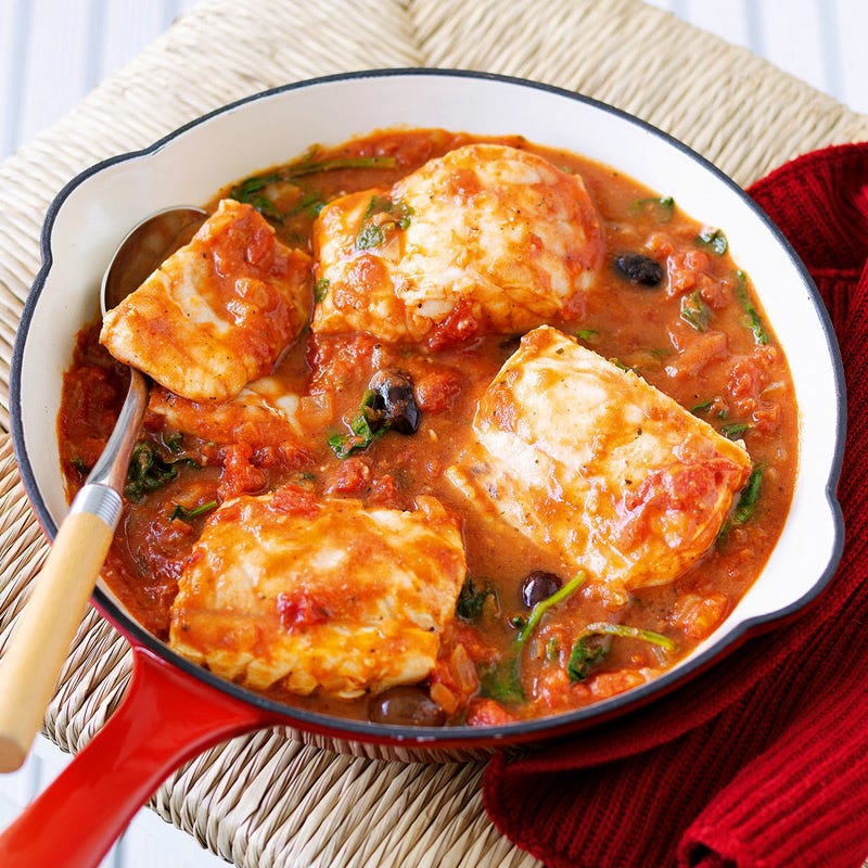 Foto Fischfilet in mediterraner Tomatensauce von WW