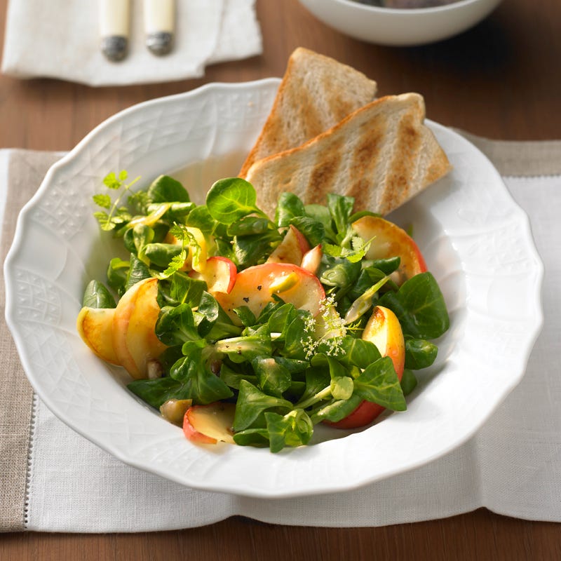 Foto Feldsalat mit gebratenem Apfel und Feigendressing von WW