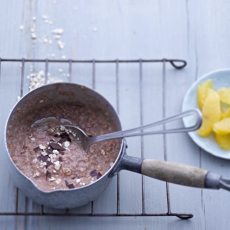 Schokoporridge mit Orangenfilets