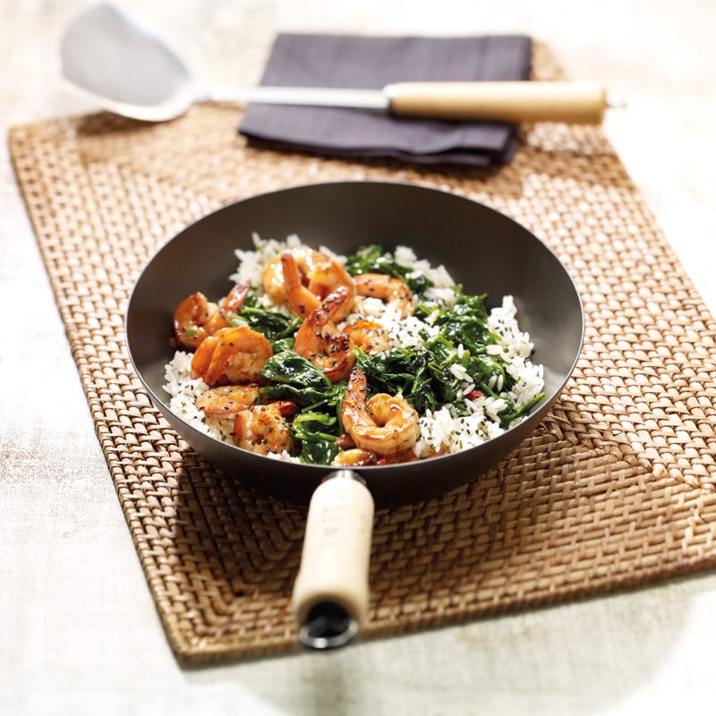 Foto Garnelen mit Spinat von WW