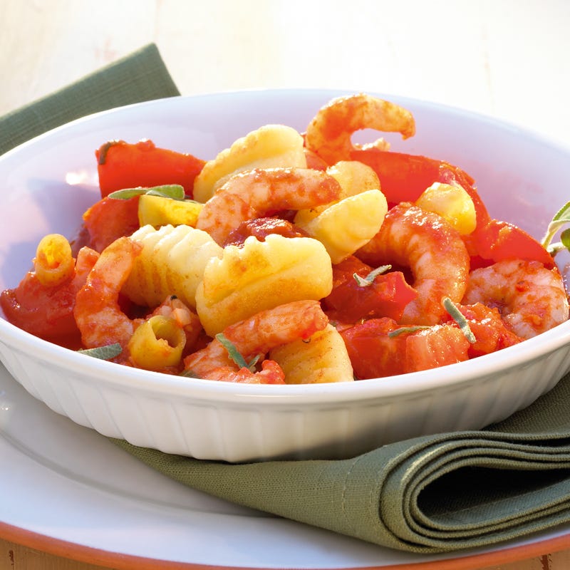 Foto Garnelen mit Tomatensauce und Peperoni von WW