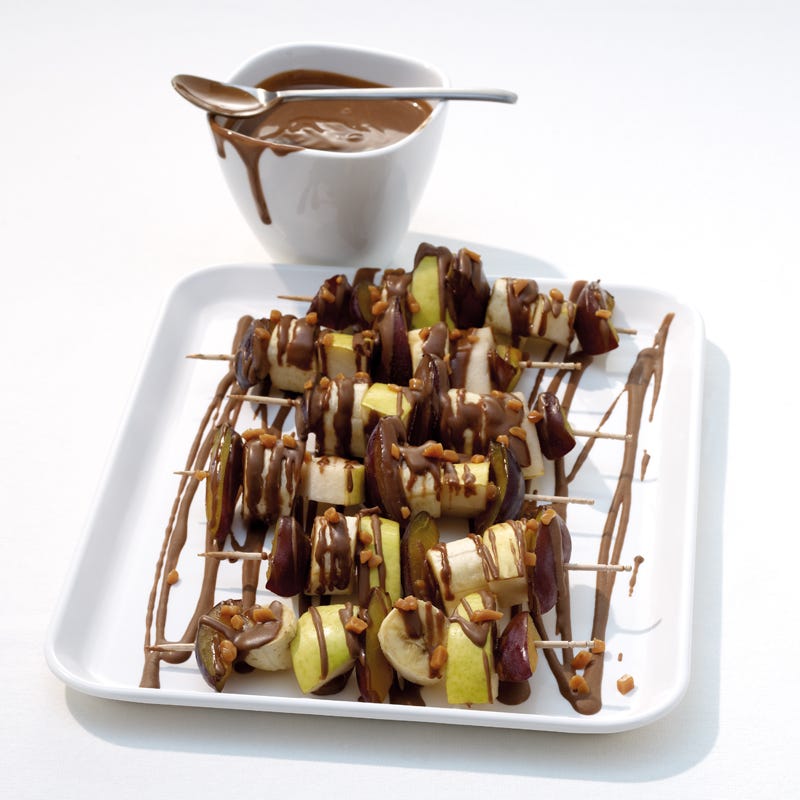 Schokoladen-Obst-Spieße