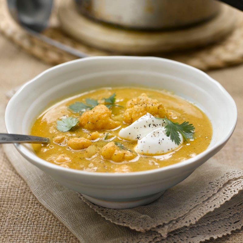 Foto Kichererbsensuppe mit Curry und Blumenkohl von WW