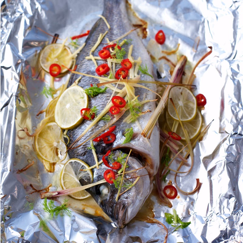 Foto Brasse mit Fenchel und Zitronengras von WW