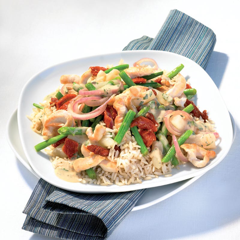 Foto Hähnchengeschnetzeltes in Kräuter-Rahm-Sauce von WW