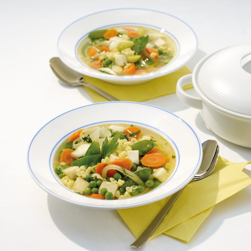 Foto Gemüsesuppe mit Nudeln von WW