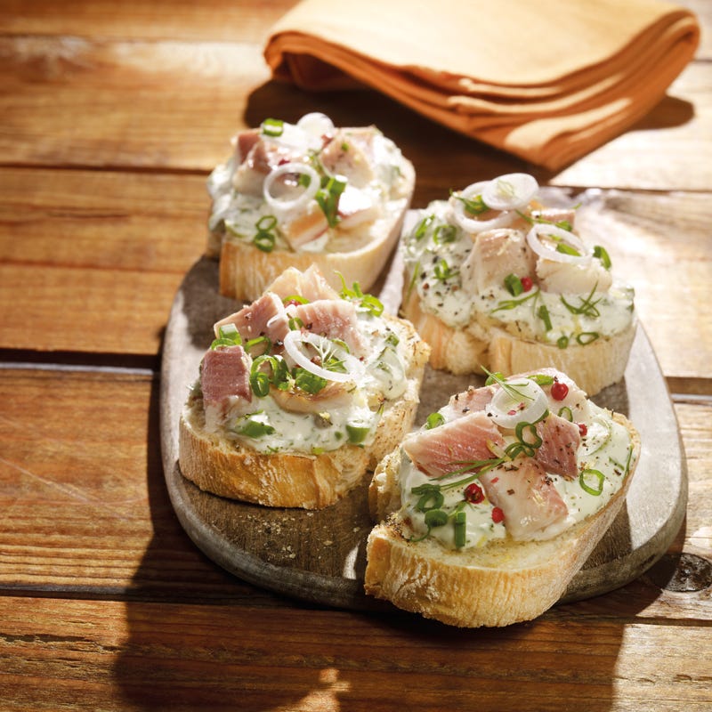 Foto Forellenbruschetta mit Kräutercreme von WW