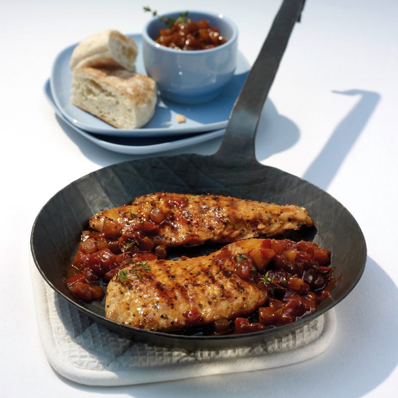 Foto Putenschnitzel mit Melonensalsa von WW