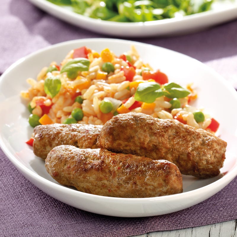 Foto Djuvec-Reis mit Cevapcici von WW