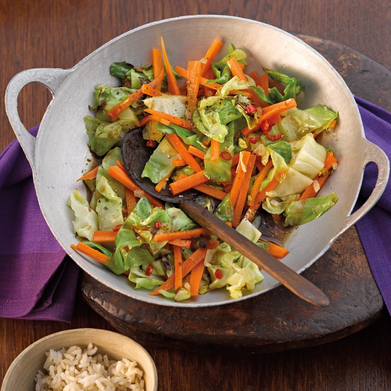 Foto Spitzkohlgemüse mit Reis von WW