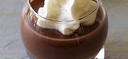 Schokopudding mit Sahne