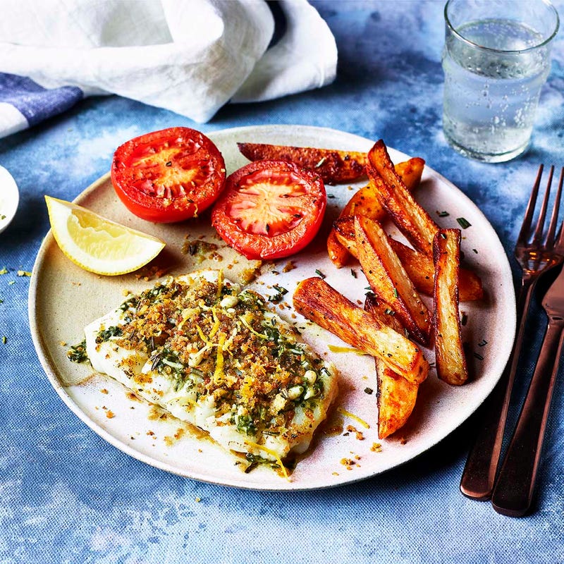 Photo of Lemony fish with herby oven chips by WW