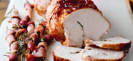 Redcurrant & cranberry glazed turkey